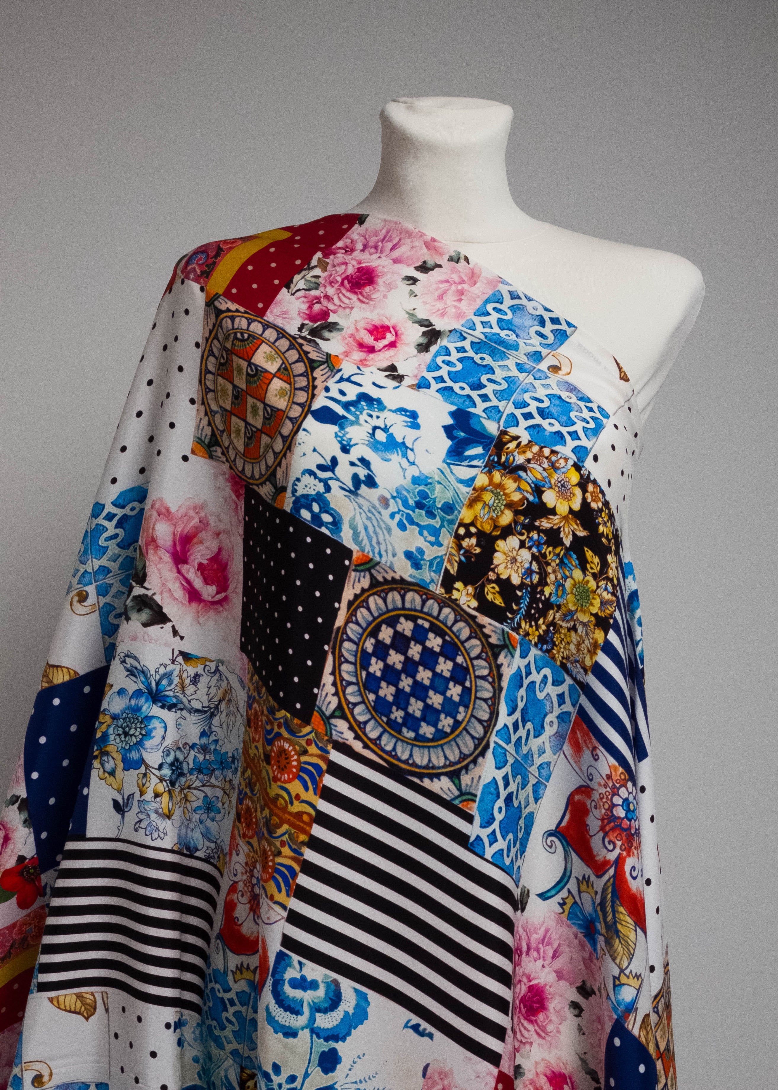 silk with 5% elastane