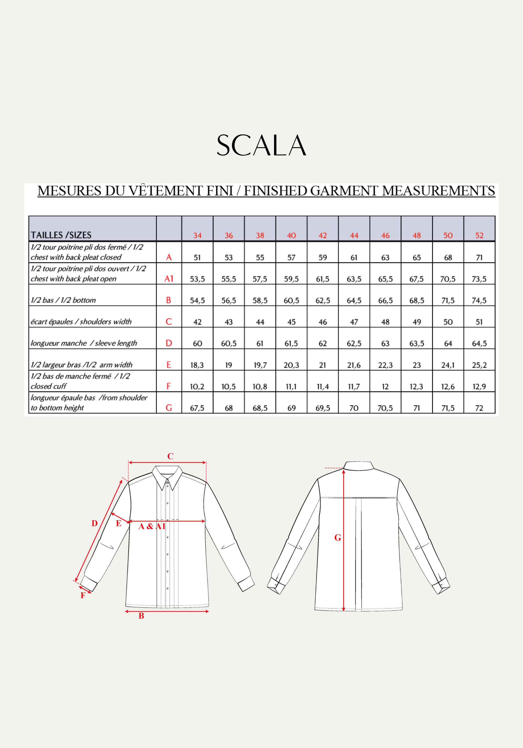 Scala Shirt Sewing Pattern
